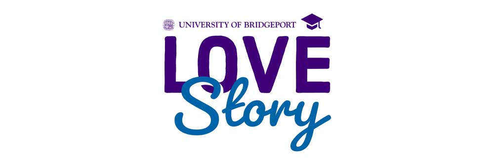 University of Bridgeport love story logo