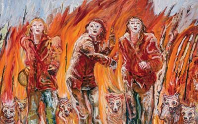 Las Amazonas painting by Sandra Cavanagh