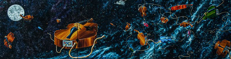Artwork from Between Universes exhibition