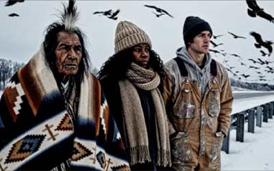 Artwork from the Winter in America exhibition