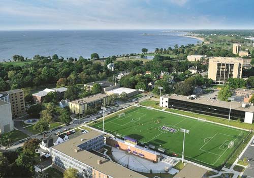 aerial view of UB campus