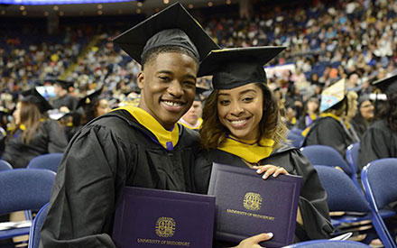 UB students at Commencement