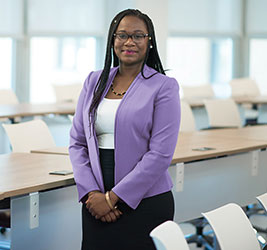 A graduate student in the University of Bridgeport School of Business