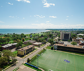 UB campus drone footage