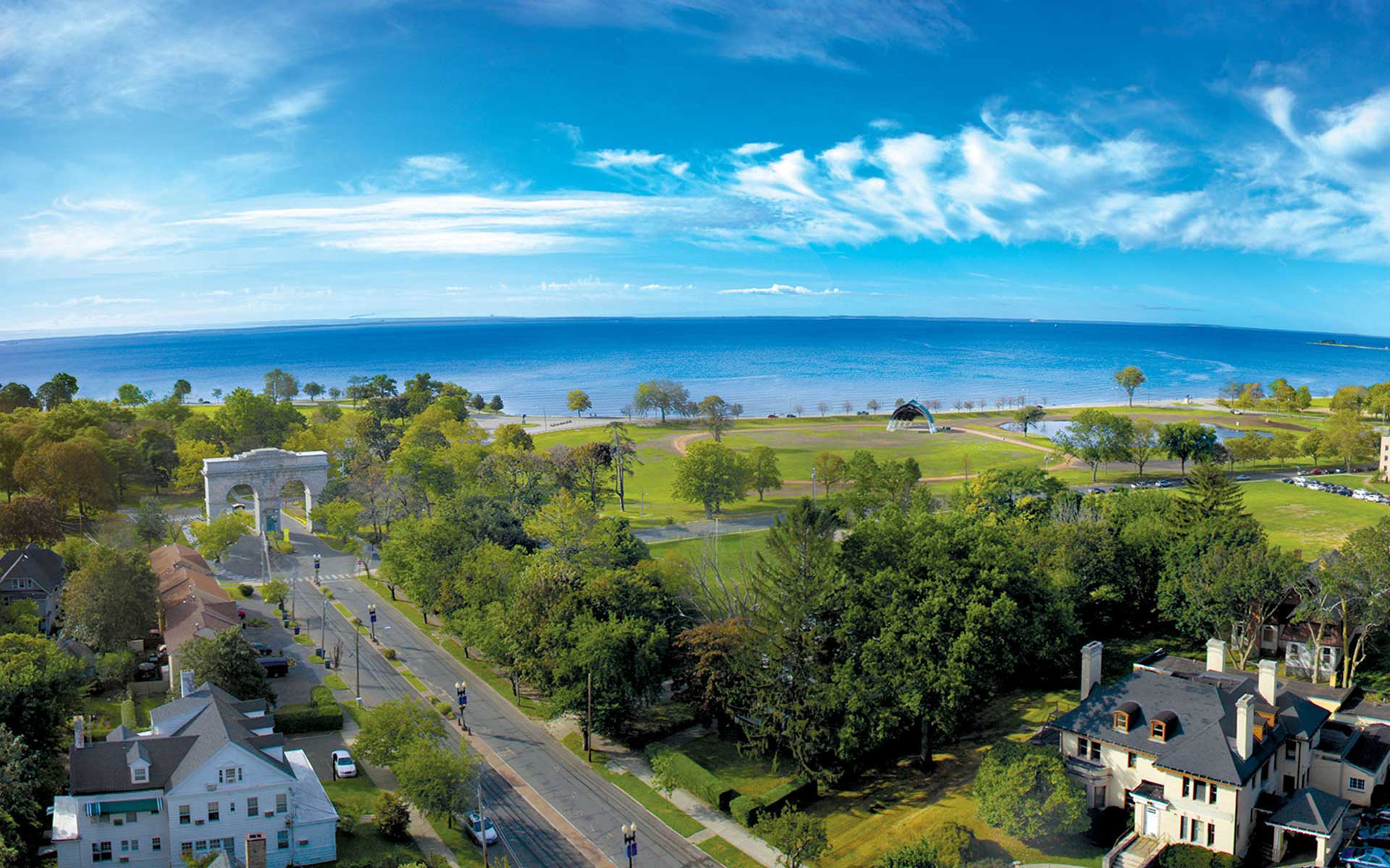 Aerial view of UB Campus