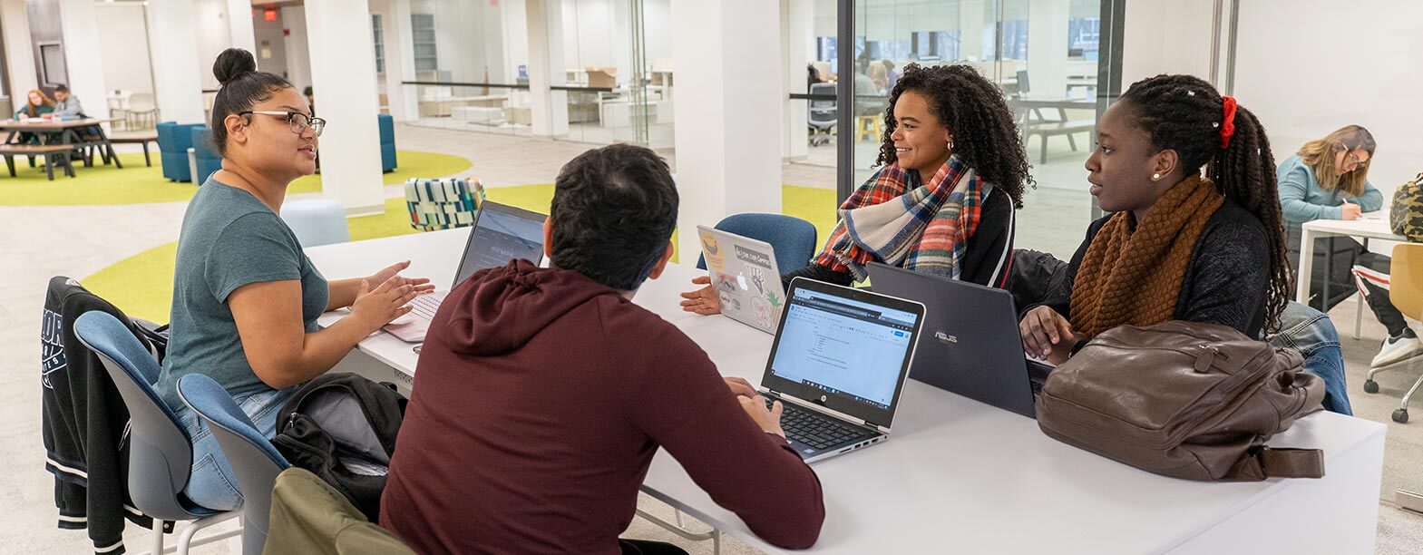 Students in the Heckman Center