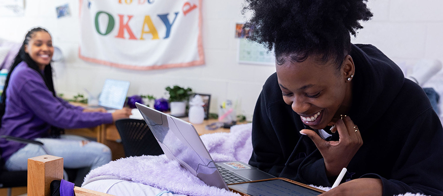 child leaving for college