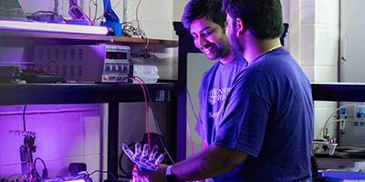 A student at UB, one of the best artificial intelligence MS programs in CT