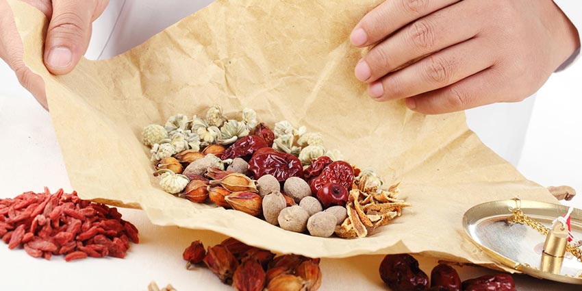 Chinese herbs, part of the Chinese Herbal Medicine DAcCHM program at UB in CT