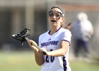 female lacrosse player