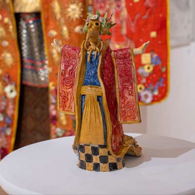 art on display at the Connections Exhibit