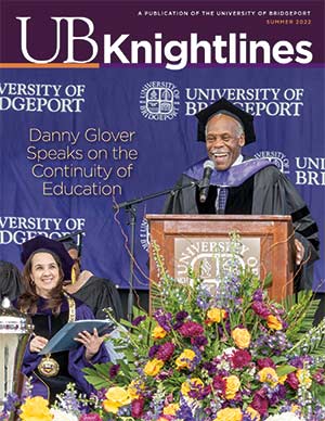 Knightlines summer 2022 cover featuring Commencement speaker Danny Glover