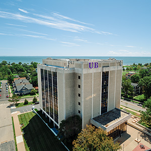 Aerial view of UB campus