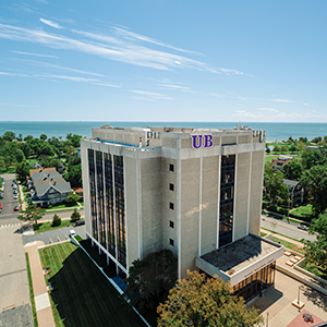 Aerial view of UB campus