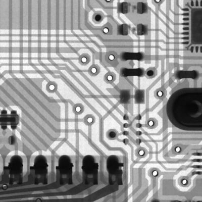 close view of a circuit