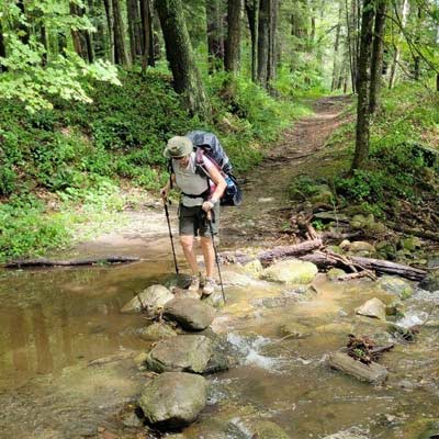 person hiking