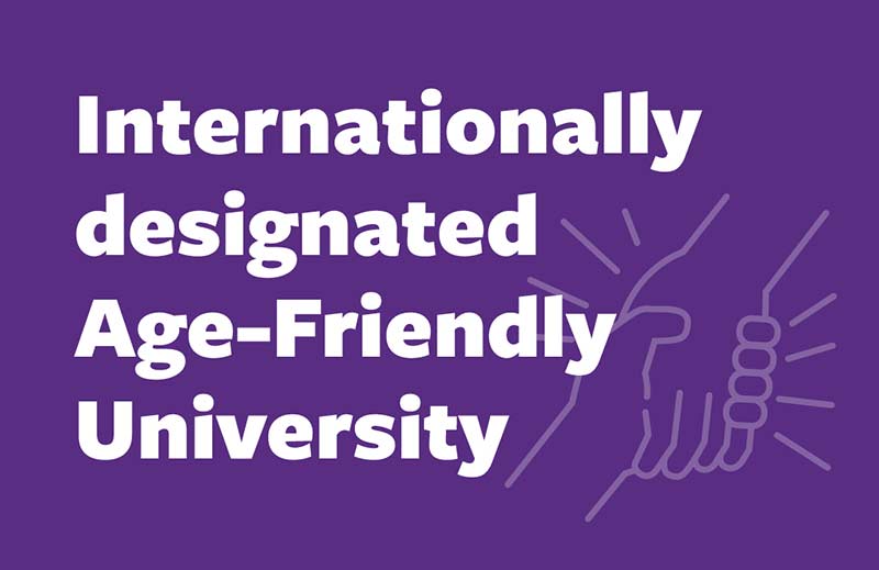 Internationall designated age-friendly university