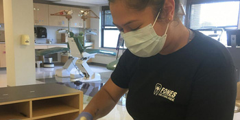 A student at UB, one of the best online dental hygiene bachelor's programs