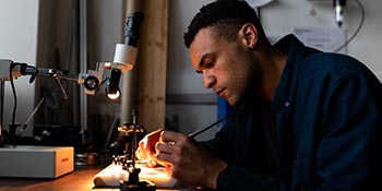 A student at UB, one of the best mechanical engineering ms programs in CT