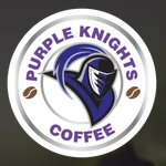 Purple Knight's Coffee logo