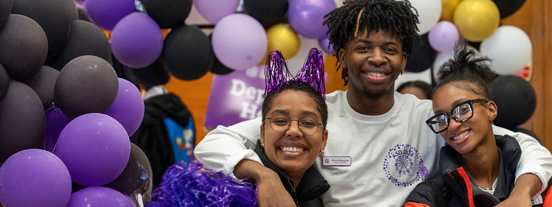 smiling students at Accepted Students Day