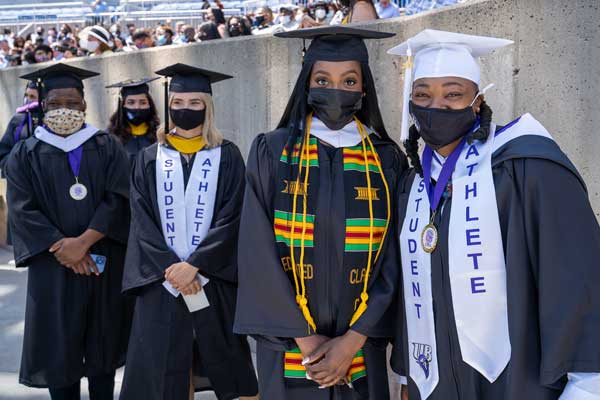 Undergraduate candidates at UB Commencement 2021